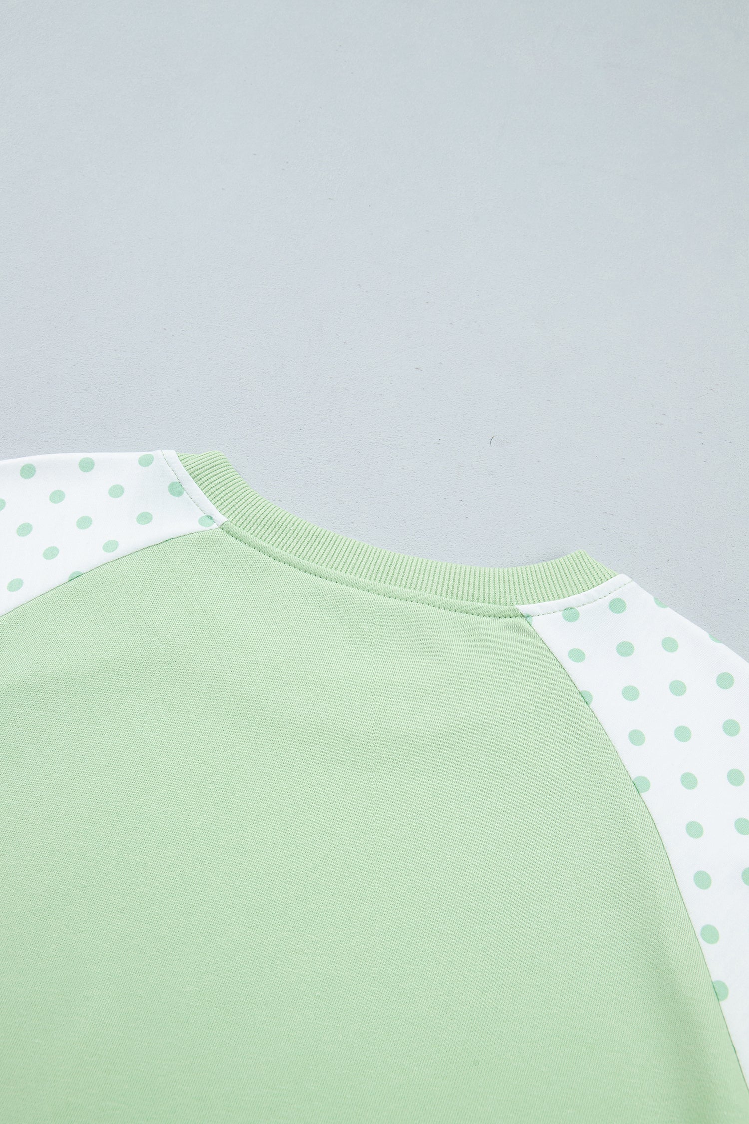 Khaki Polka Dot Patchwork Colorblock Long Sleeve Casual Two Piece Pants Set