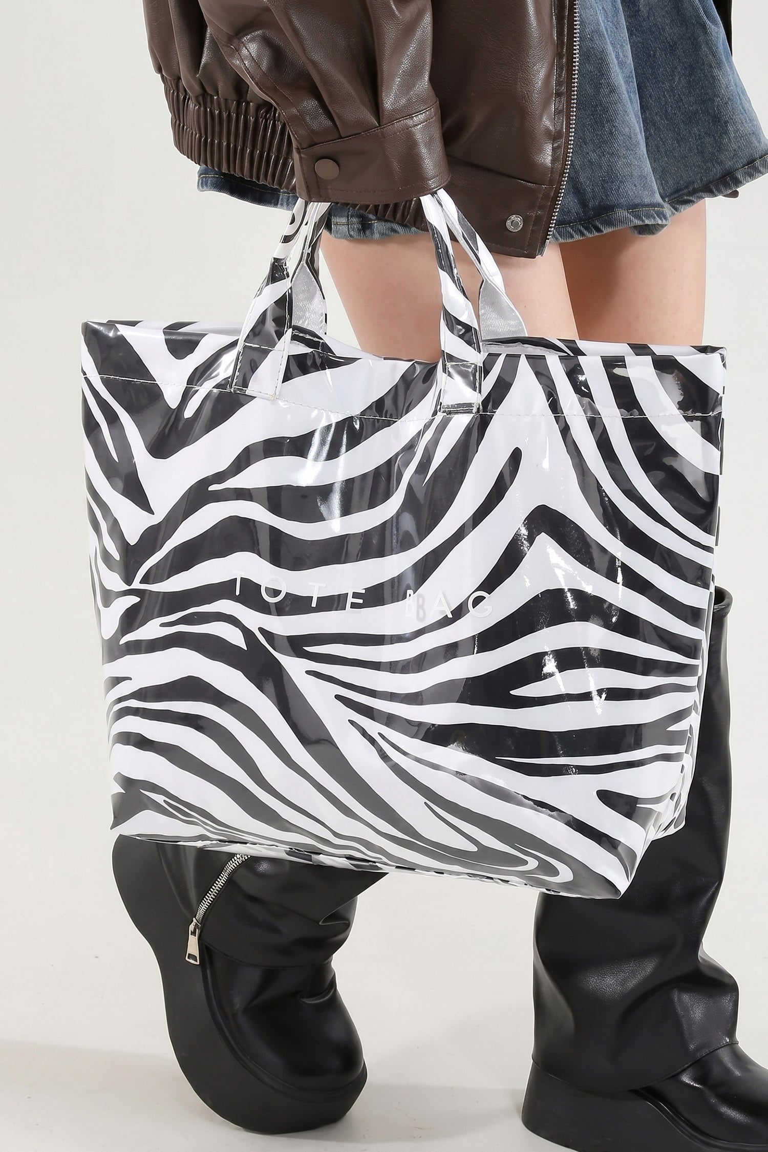 Fiery Red Leopard Print Travel Tote Bag