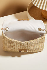 Camel Boho Woven Casual Shoulder Bag