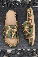 Blackish Green Camouflage Anti-Slip Thick Sole Outdoor Slippers