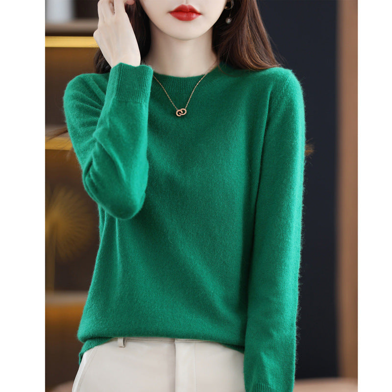 Solid Color Simple Pullover Cashmere Loose Sweater