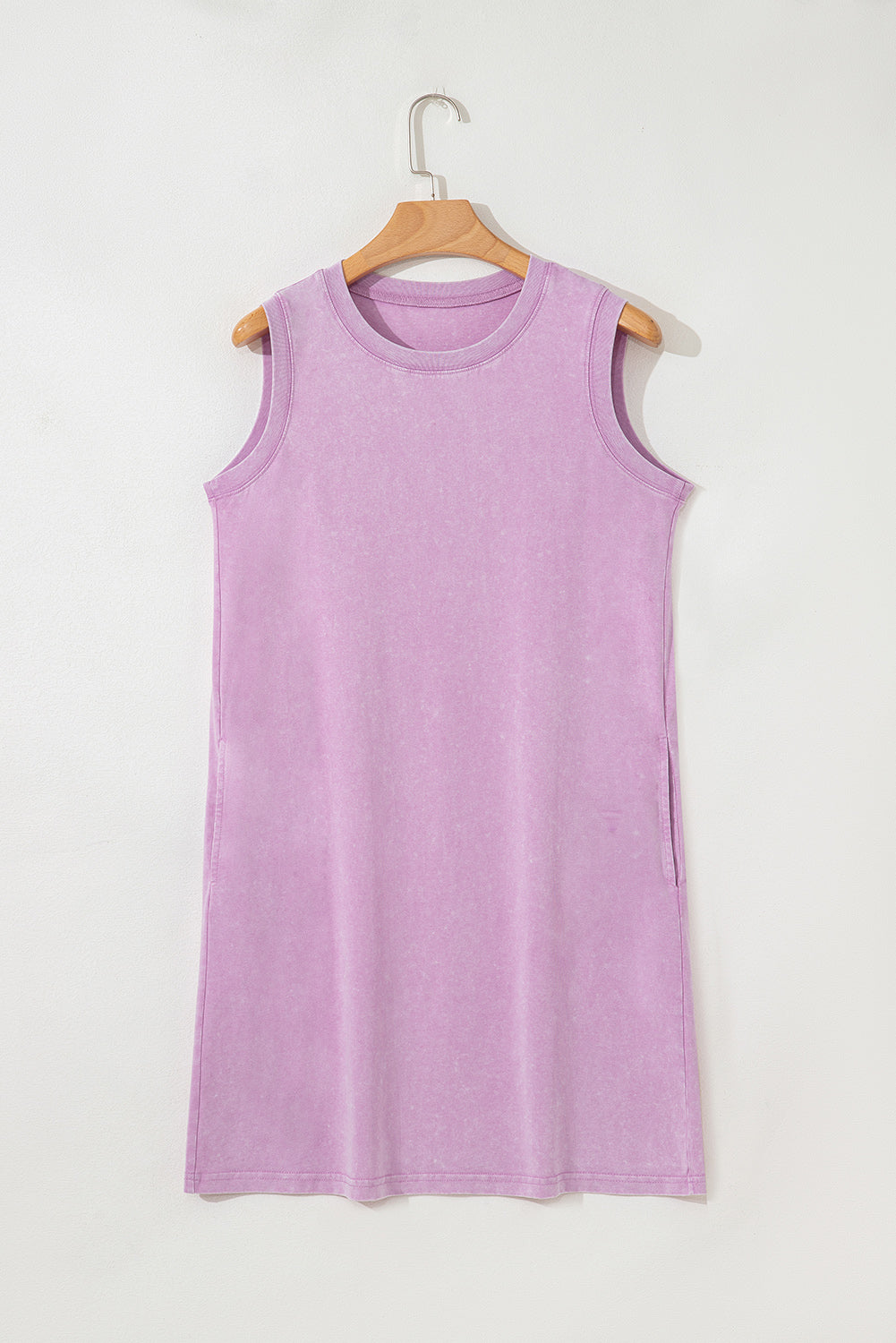 Phalaenopsis Mineral Wash Pocket Tank Mini Dress