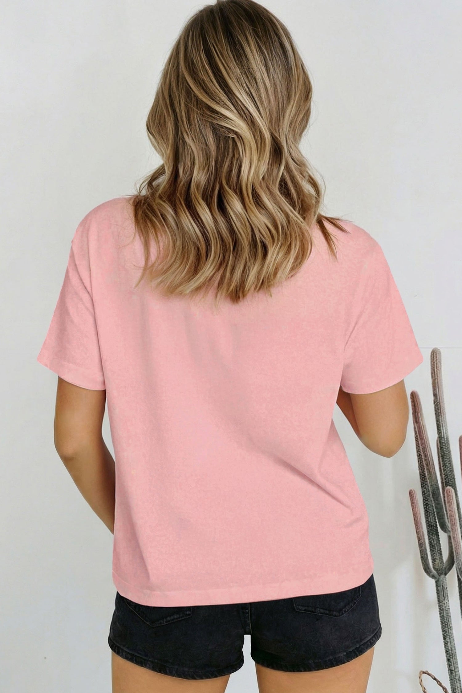 Black Solid Color High Neck Oversize Tee