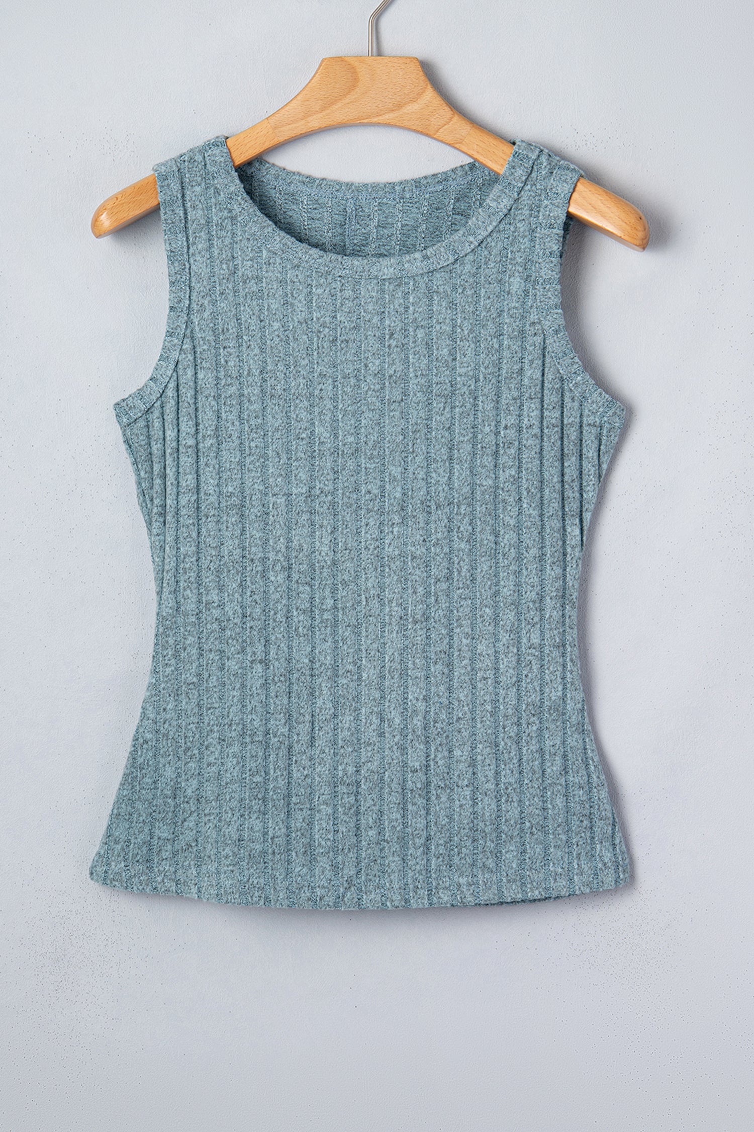 Camel Slim Ribbed Mineral Wash Tank Top