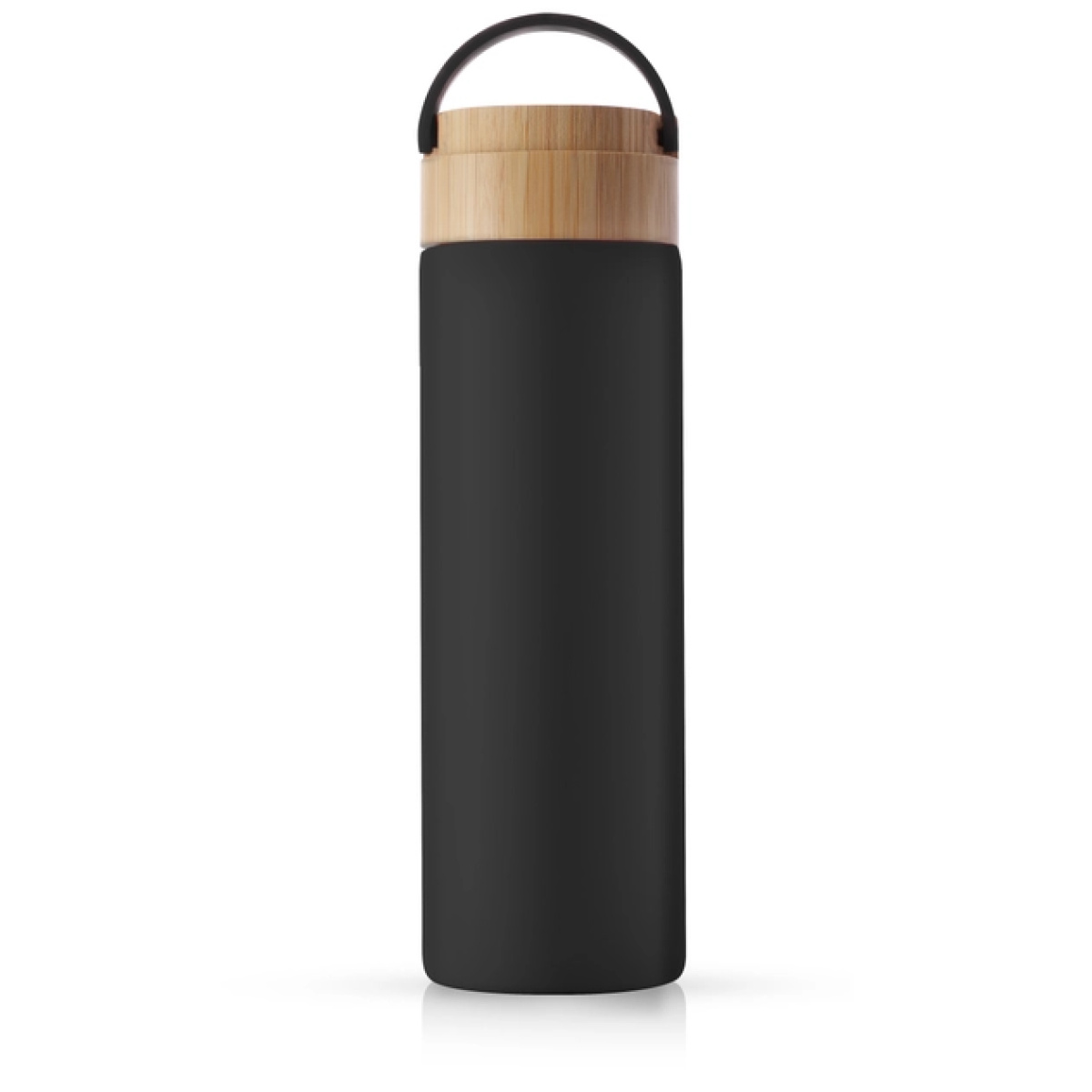 Colored Glass Water Bottle with Silicone Sleeve & Bamboo Lid