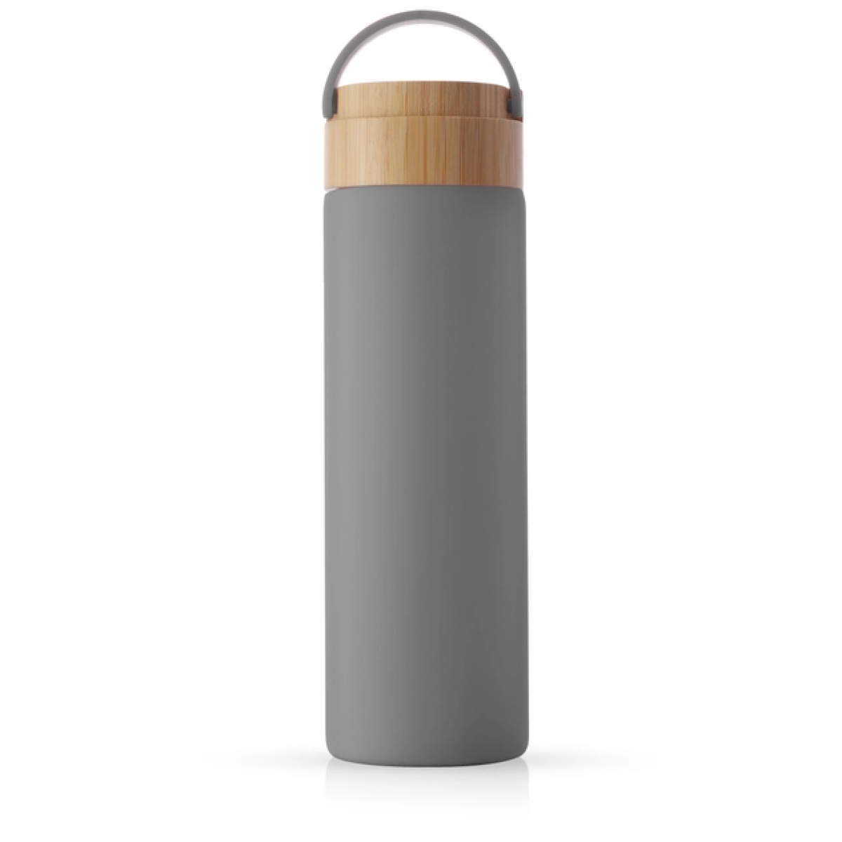 Colored Glass Water Bottle with Silicone Sleeve & Bamboo Lid