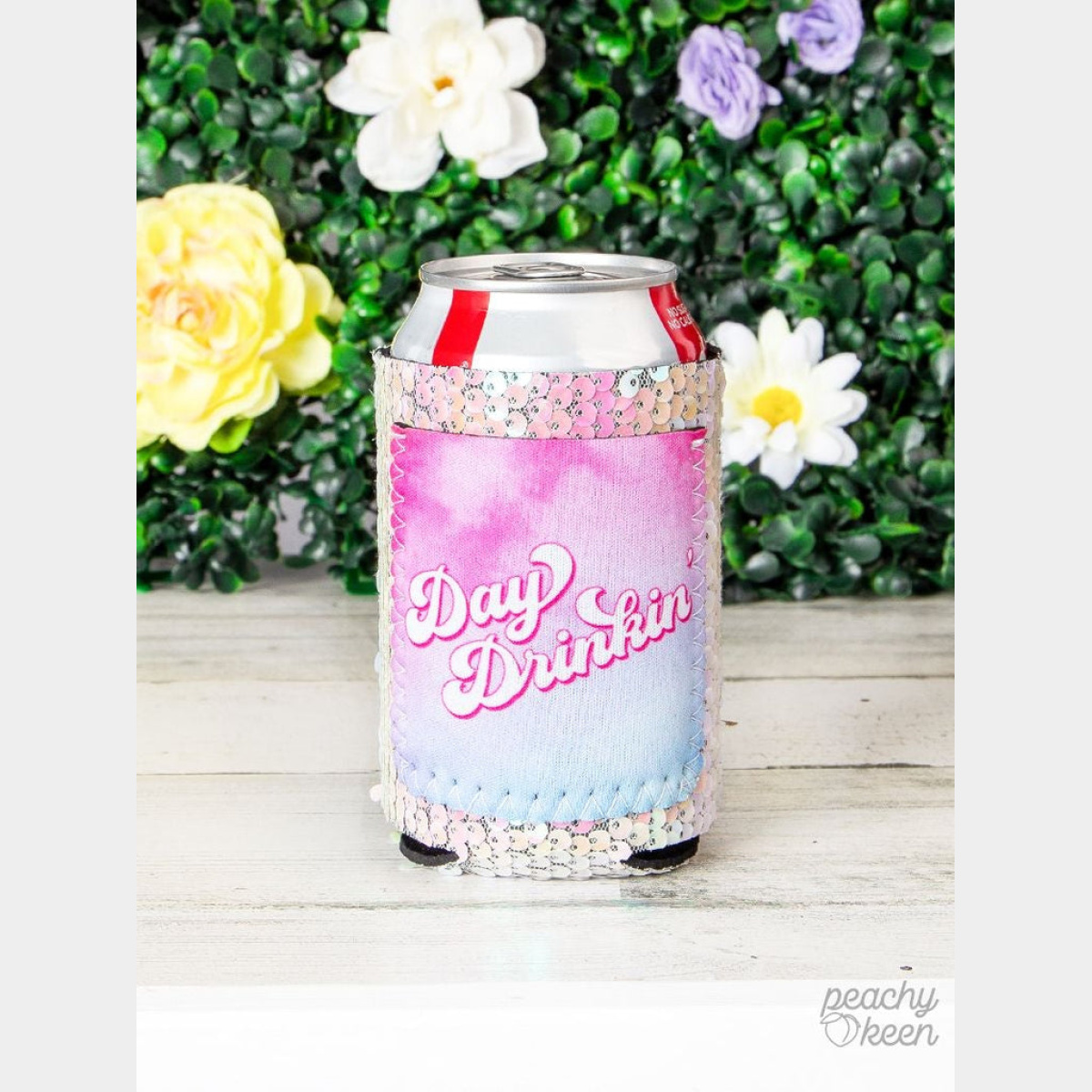 Day Drinkin' Sequin Can Cooler