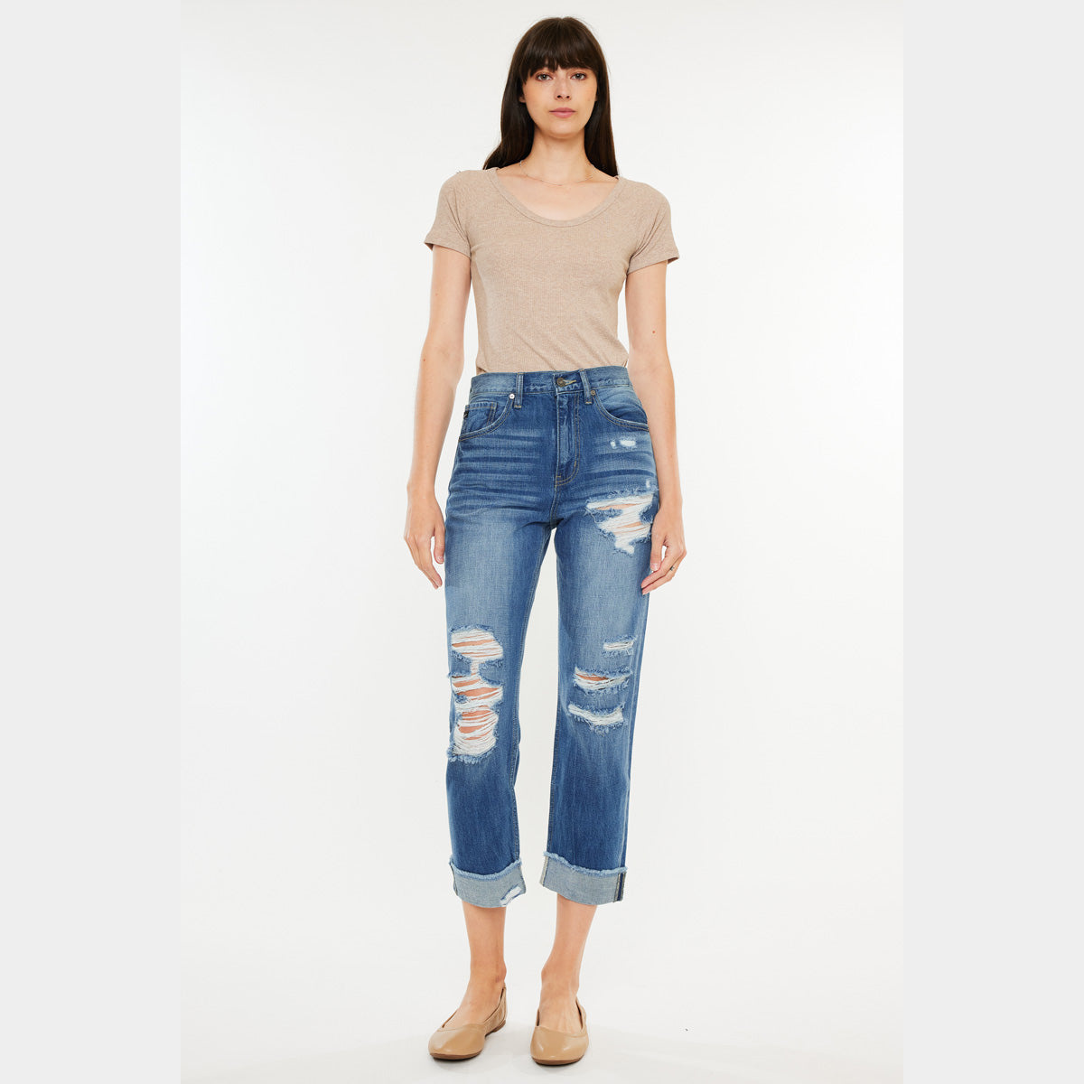 Eloise High Rise Straight Leg Jeans _ Official Kancan USA_KC11239M