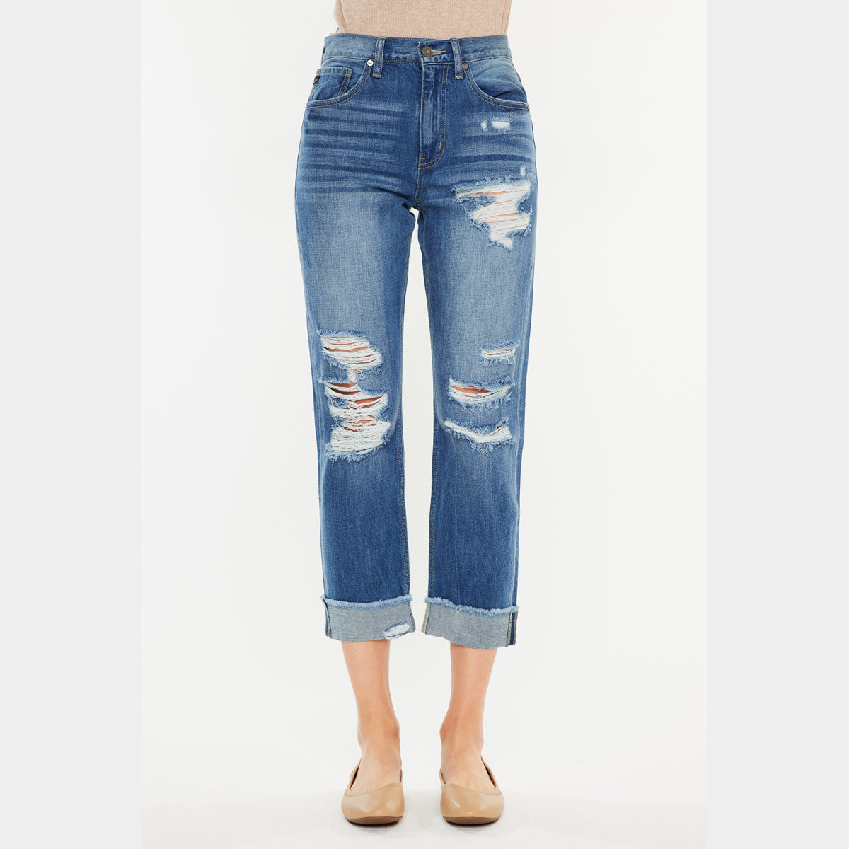 Eloise High Rise Straight Leg Jeans _ Official Kancan USA_KC11239M