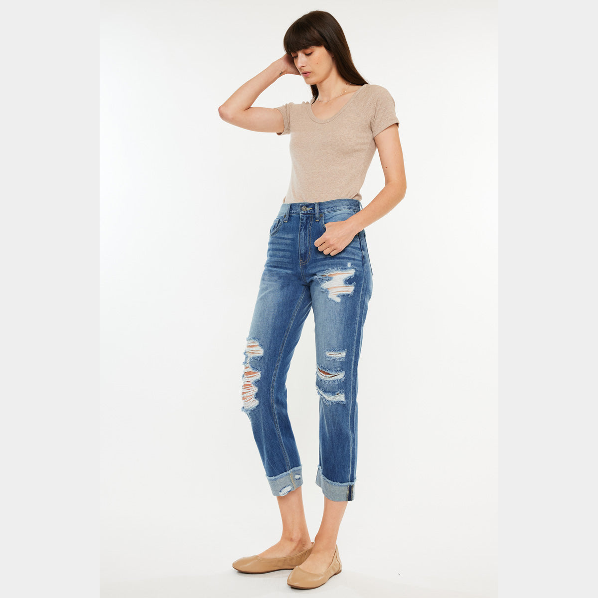 Eloise High Rise Straight Leg Jeans _ Official Kancan USA_KC11239M