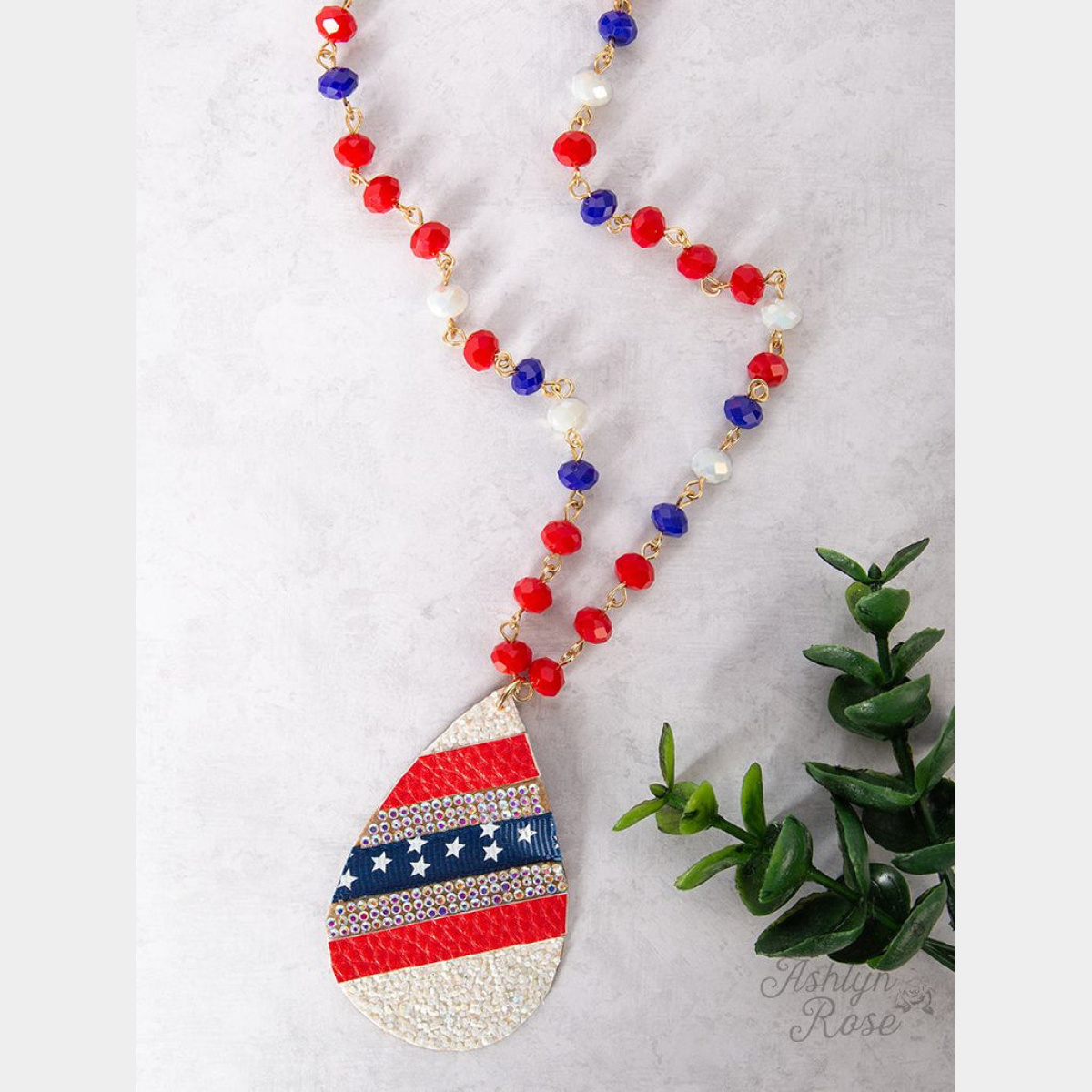 Flag of Freedom Teardrop Pendant