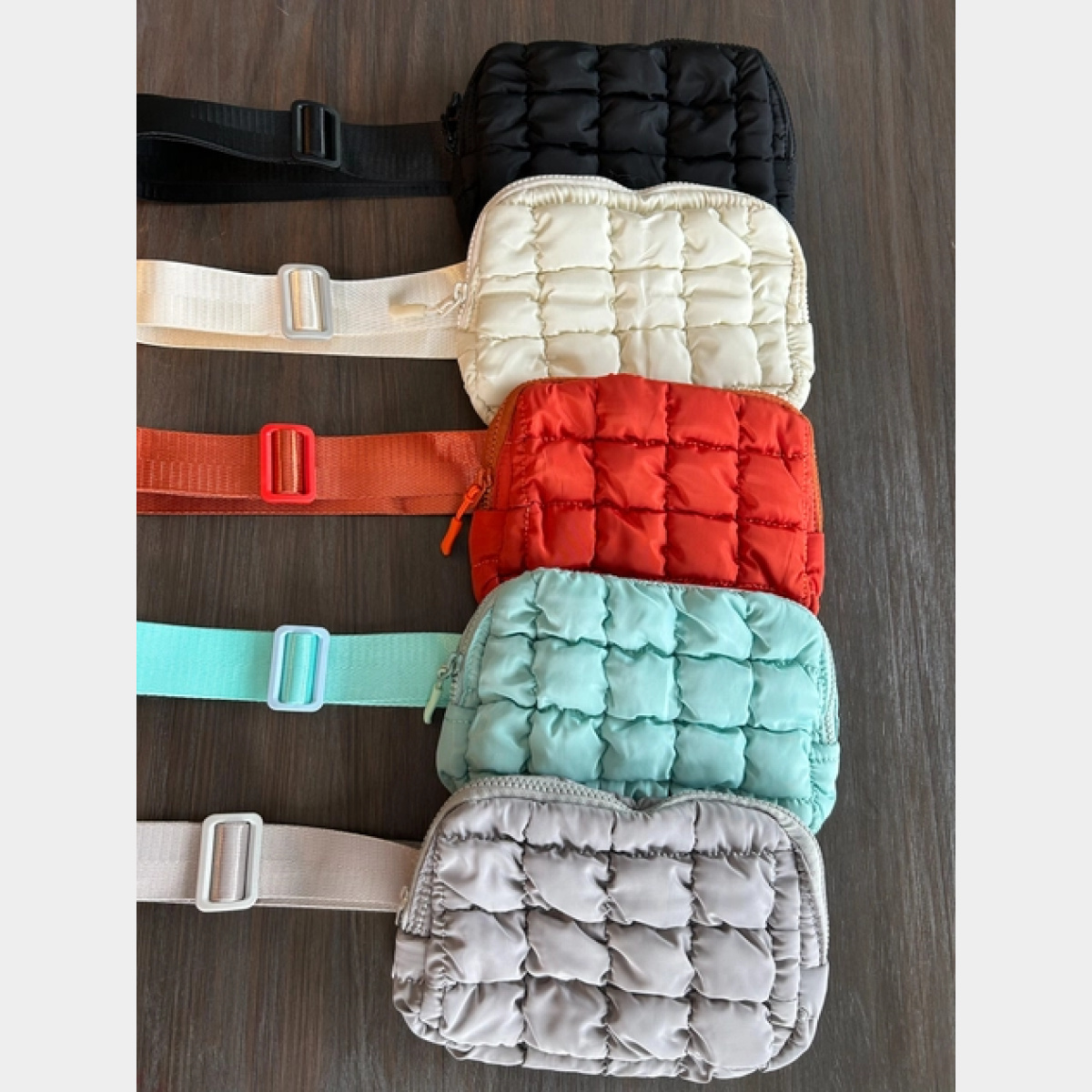 Quilted Puffer Belt Bag