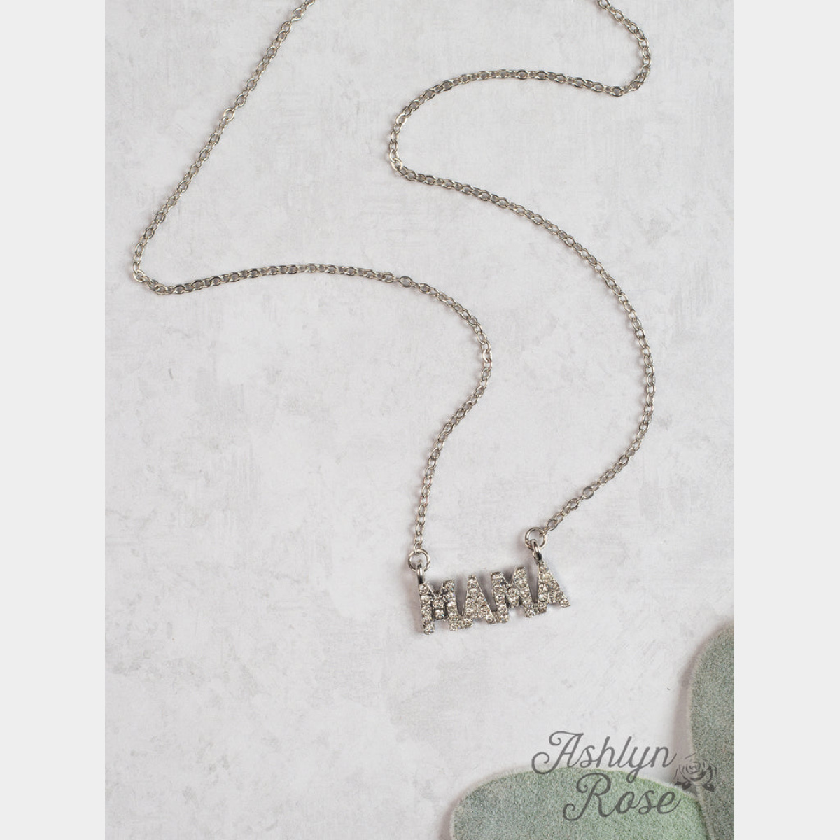 Silver Chain with Mama Pendant