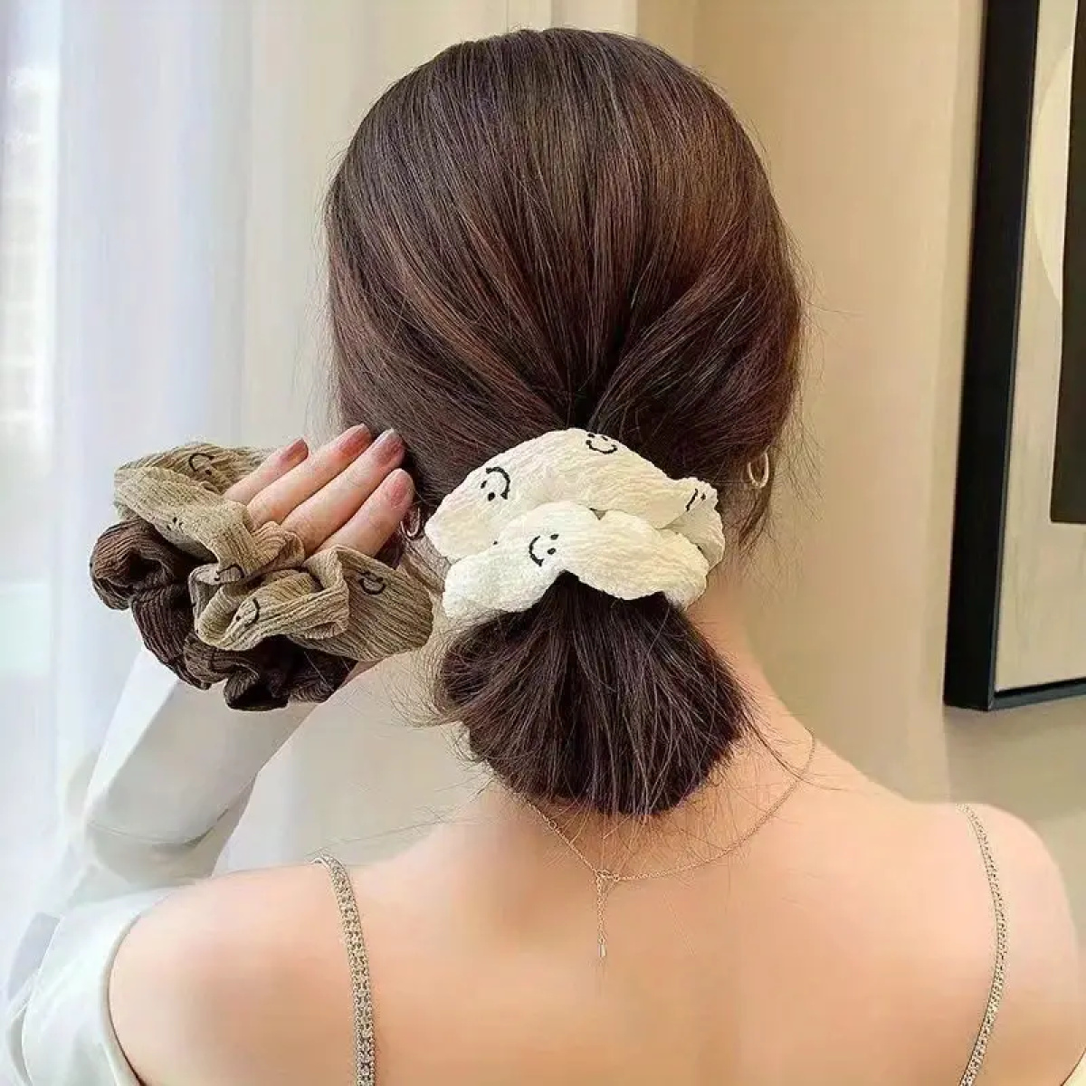 Smiley Face - Hair Scrunchies