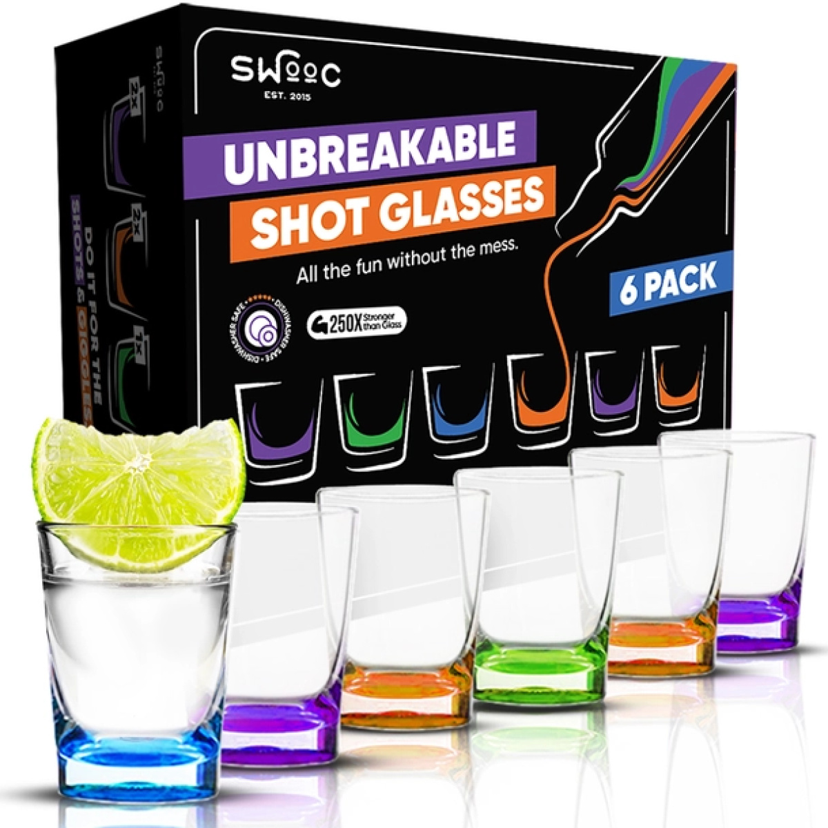 Unbreakable Shot Glasses (6 Pack)