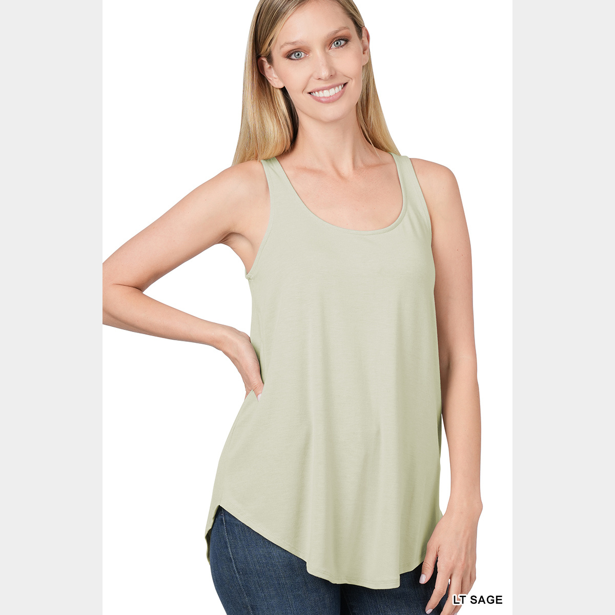 Sleeveless Round Neck Tank