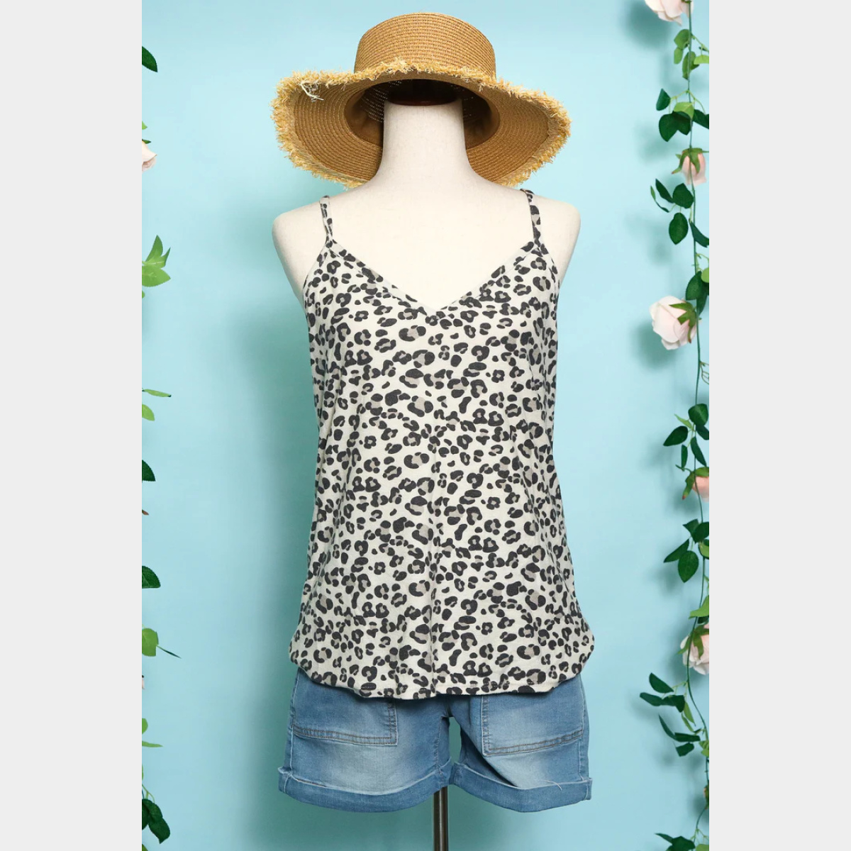 Animal V Neck Top