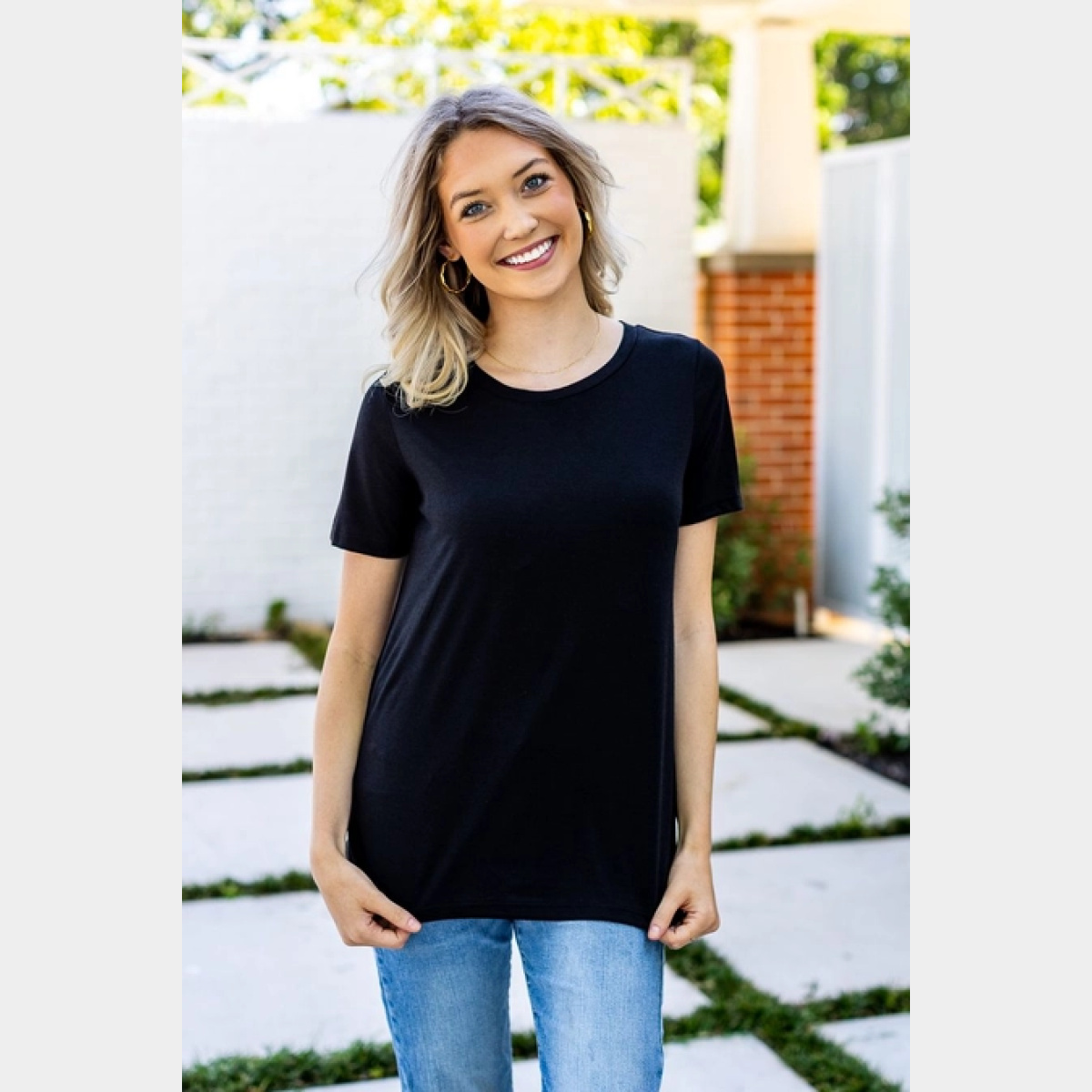 Black Crewneck Tee