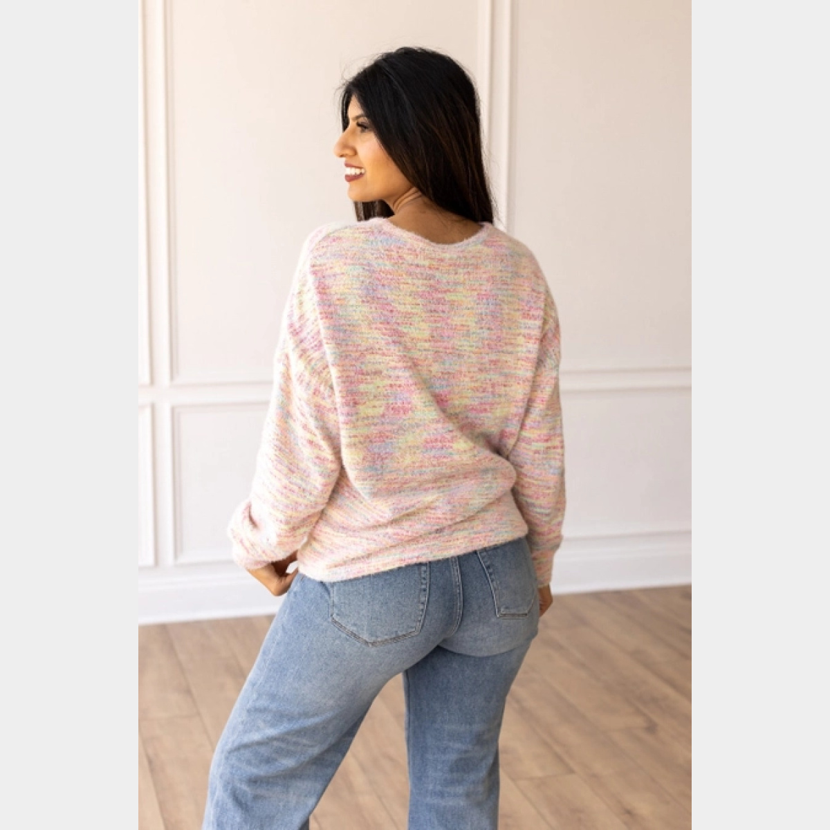 Brighter Days Multicolor Heathered Sweater