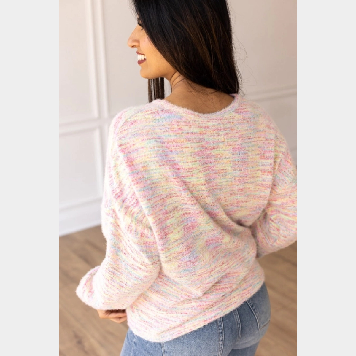 Brighter Days Multicolor Heathered Sweater