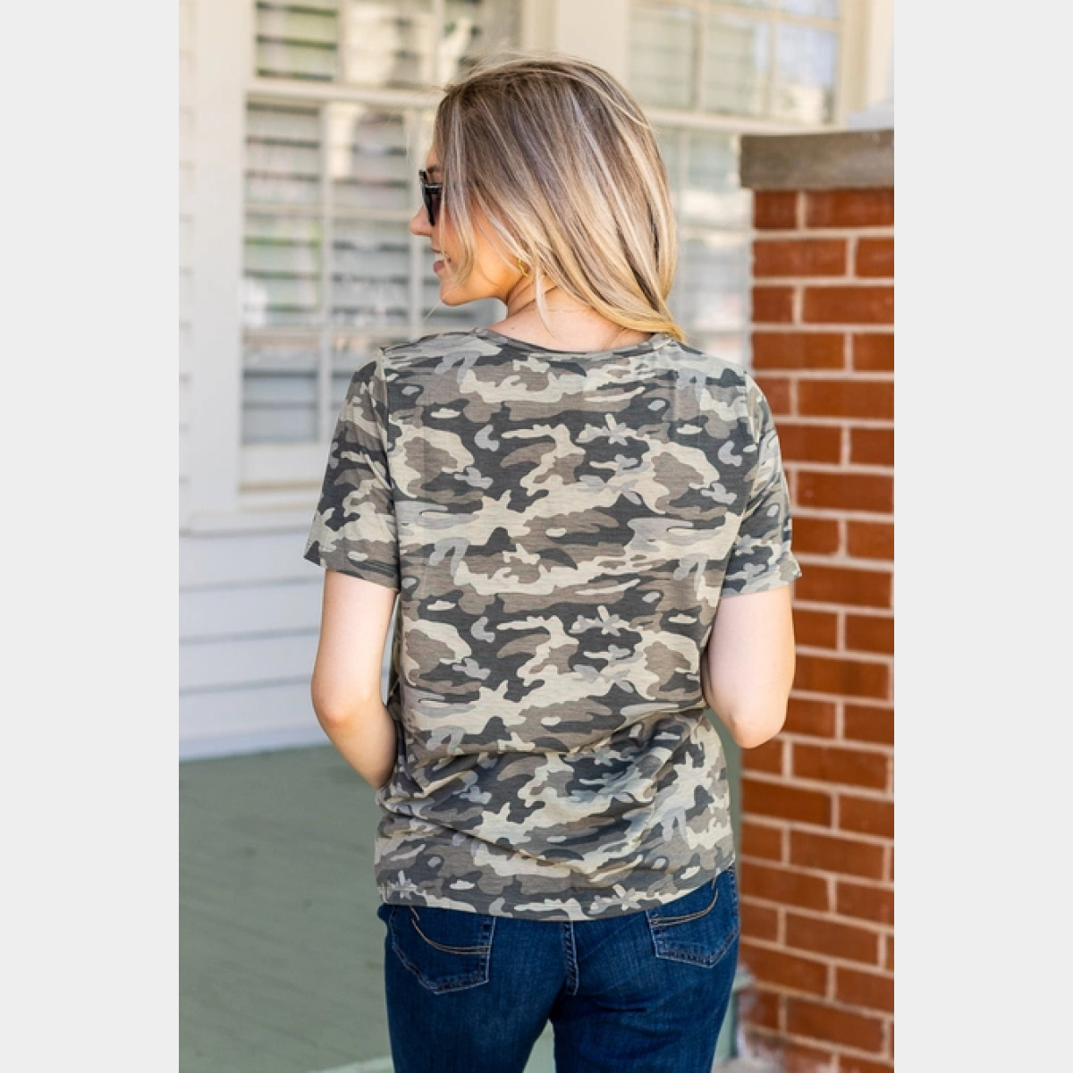 Camo Crew Neck Tee