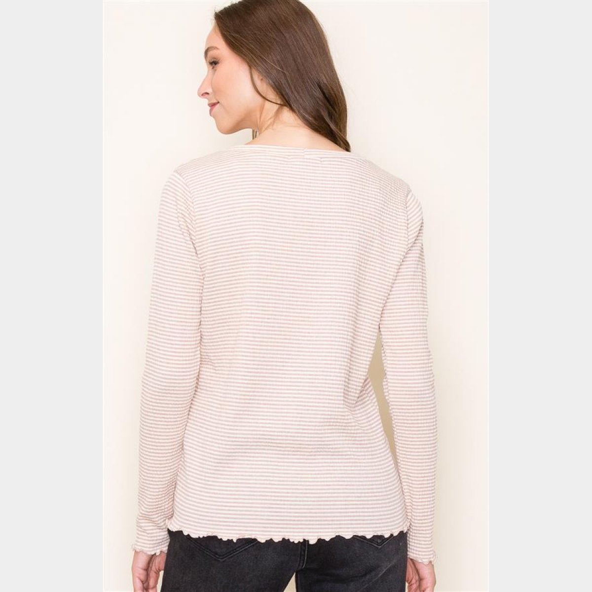 Clay Crew Night Pinstripe Top