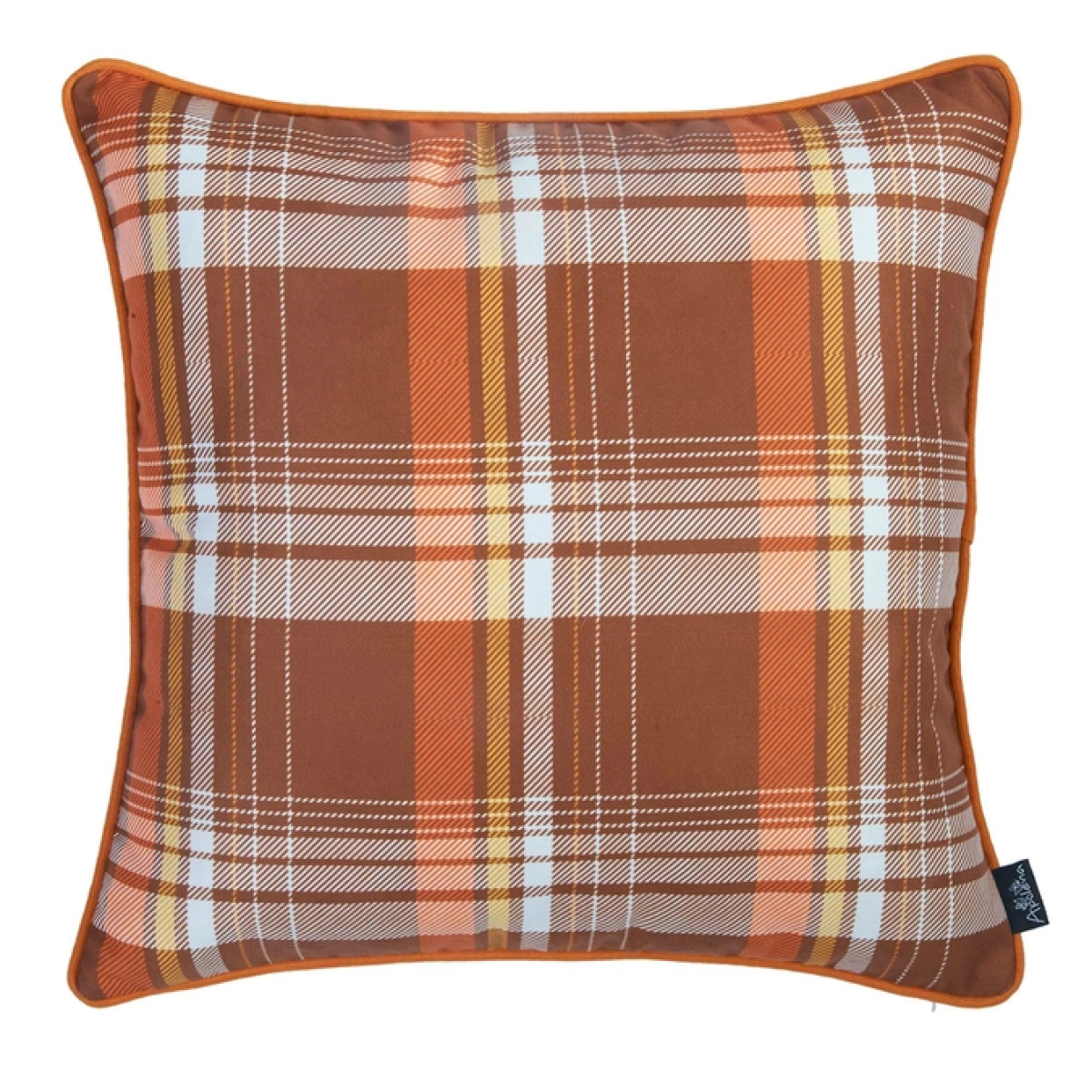 Fall Plaid Throw Pillow 18x18