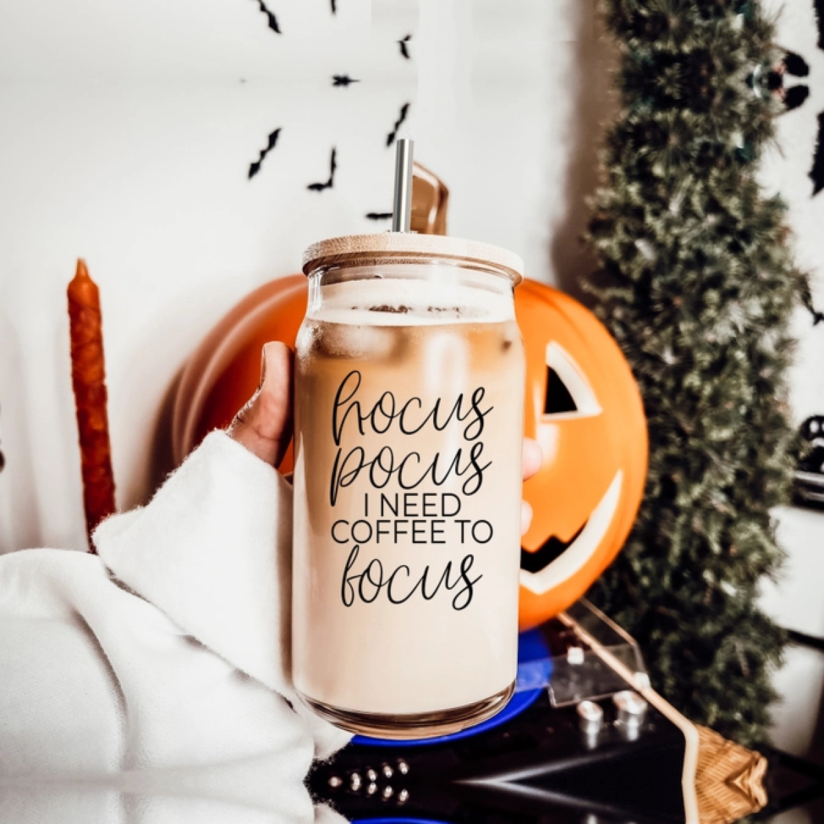 Hocus Pocus Fall Glass Cup