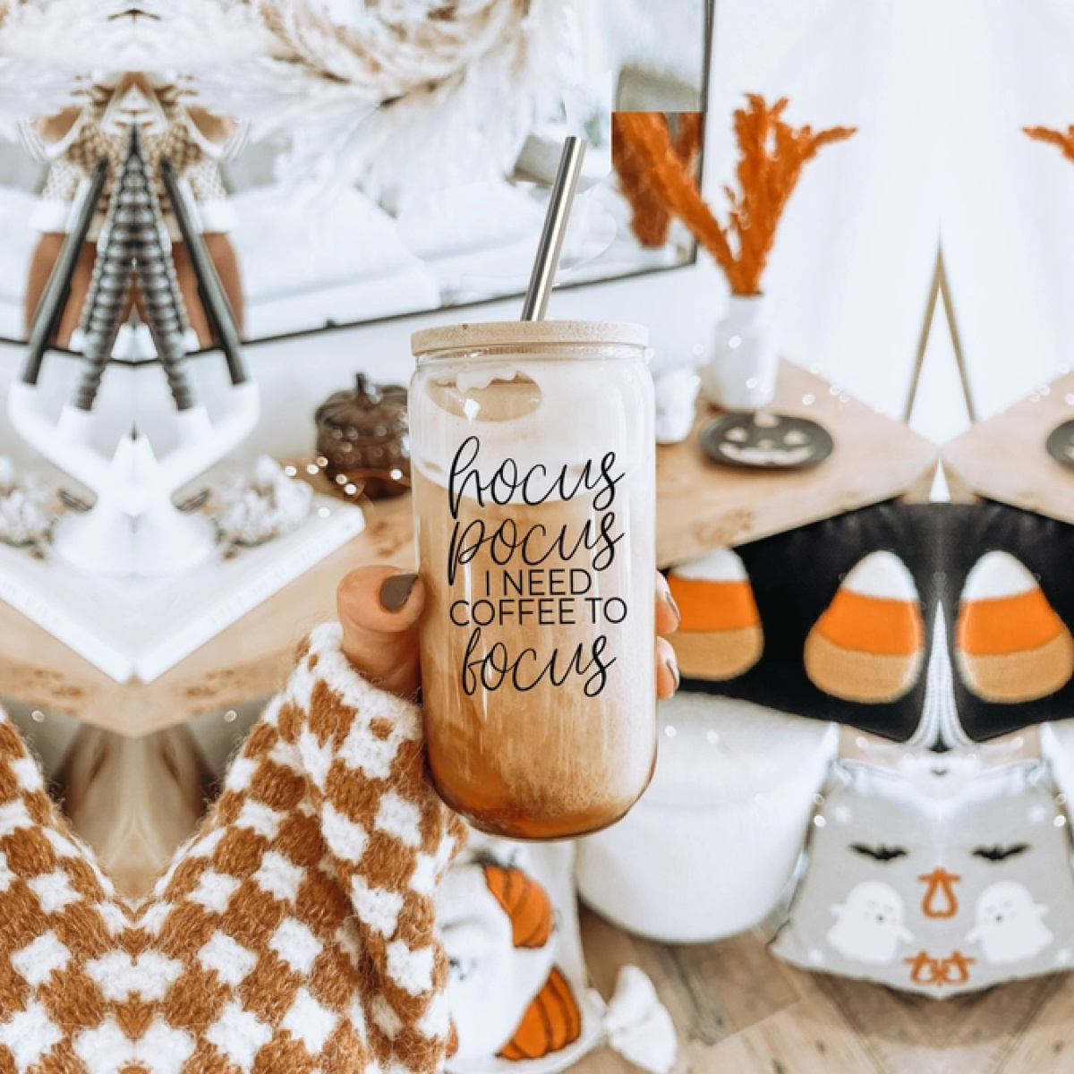 Hocus Pocus Fall Glass Cup