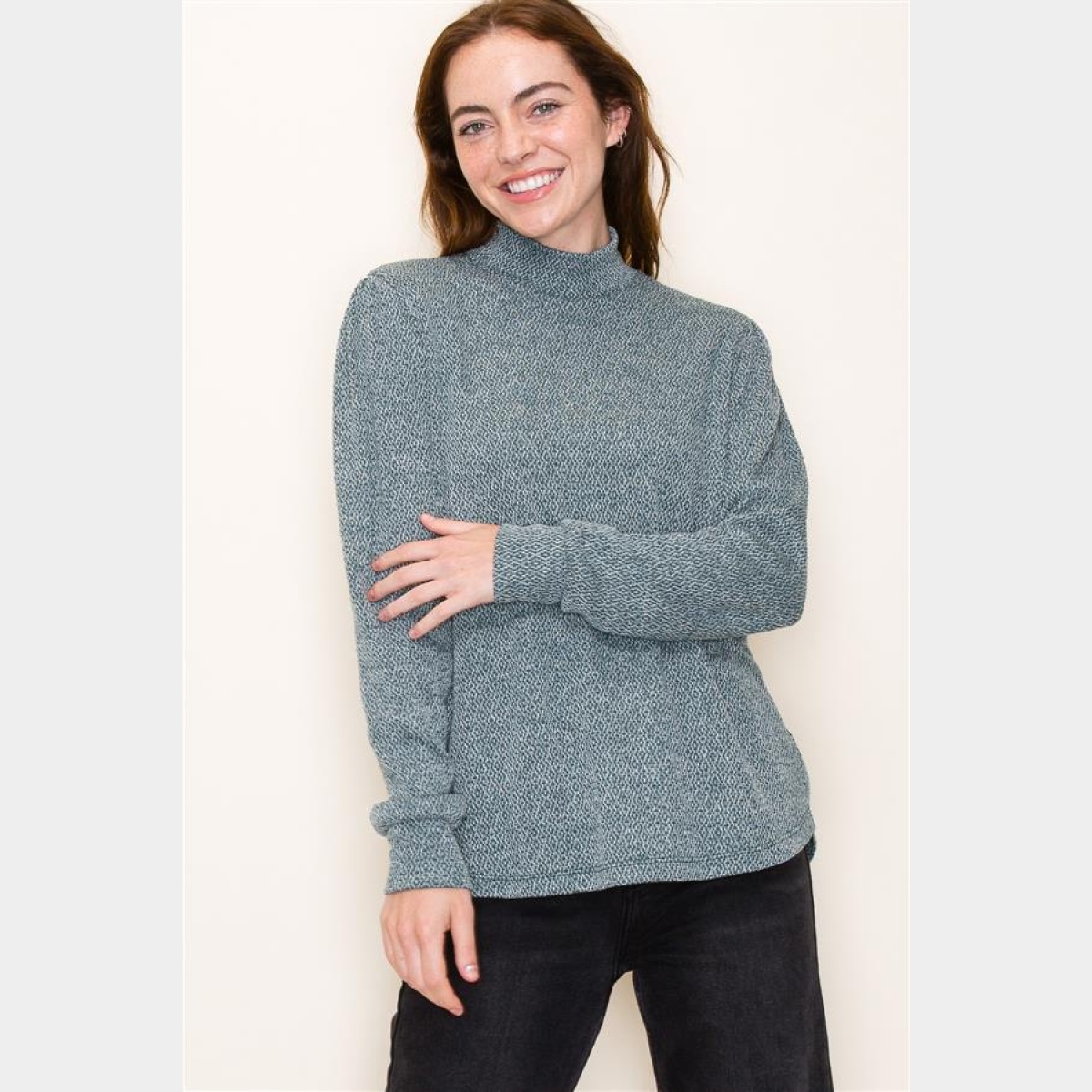 Marled Knit Sweater