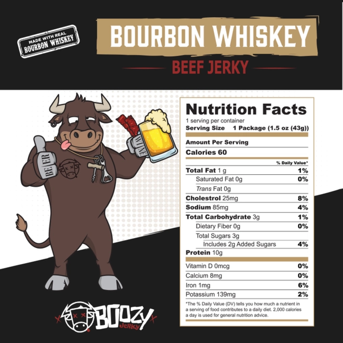 Bourbon Whiskey Beef Jerky