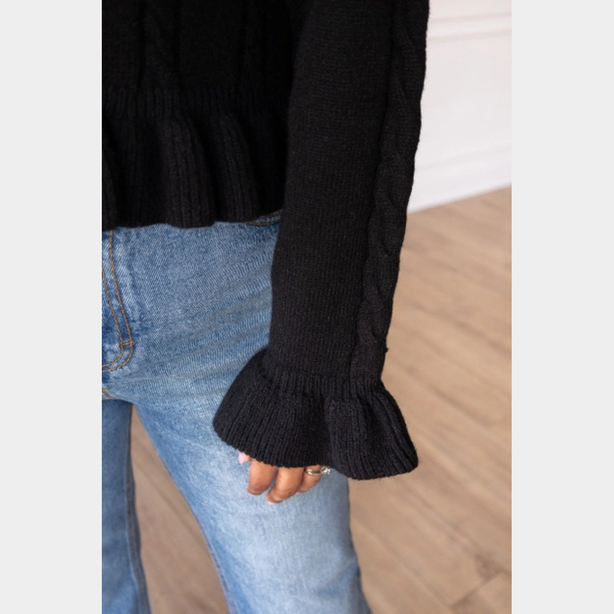 Bring the Warmth Sweater in Black