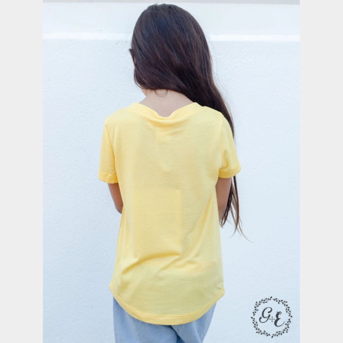 Girls' Tangled V-Neck Basics in Yellow