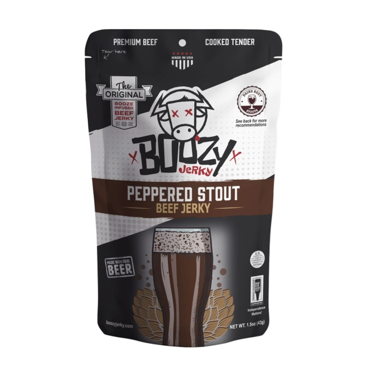 Peppered Stout Beef Jerky