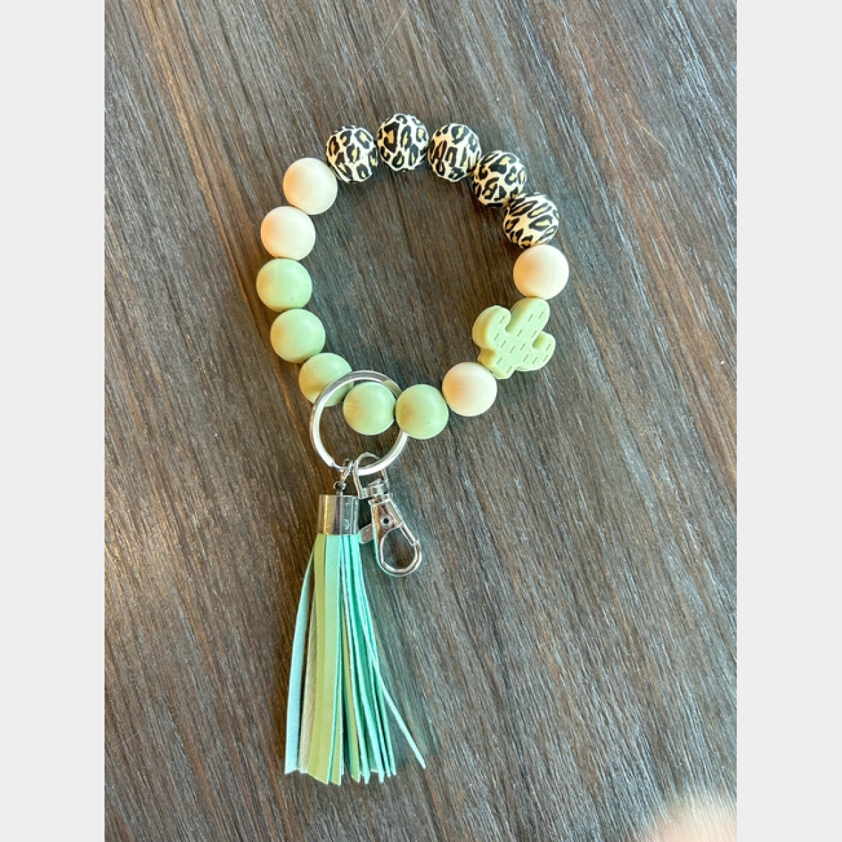 Green Cactus Western Keychain - Dash Outfitters