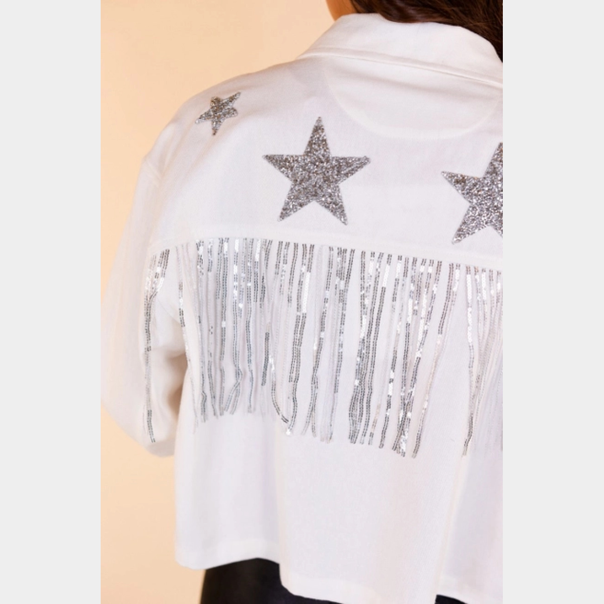 Its Written in the Stars Embellished Denim Jacket