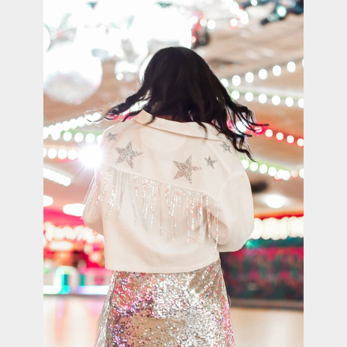 Its Written in the Stars Embellished Denim Jacket