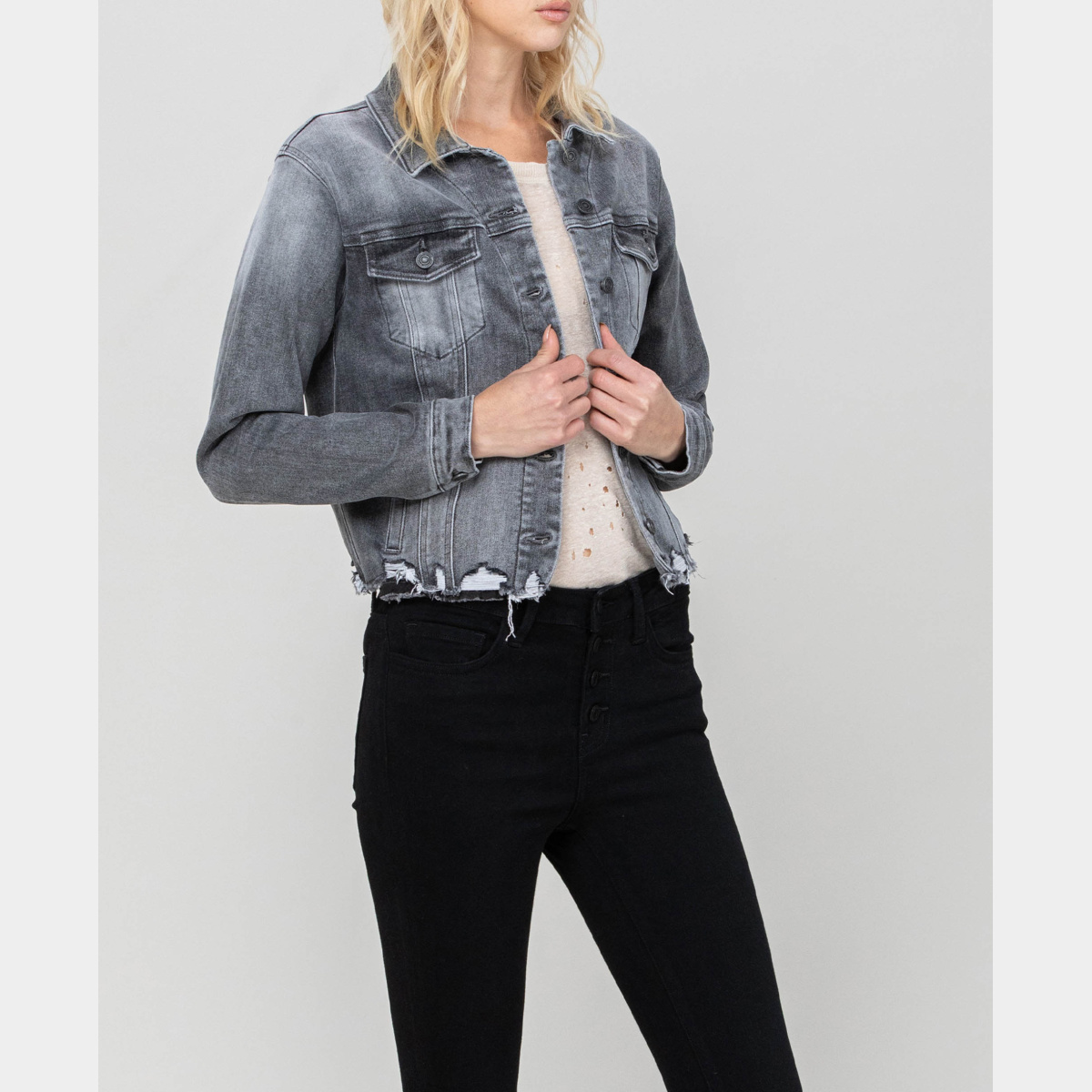 Morning Tea - Stretch Classic Fit Denim Jacket - Dash Outfitters