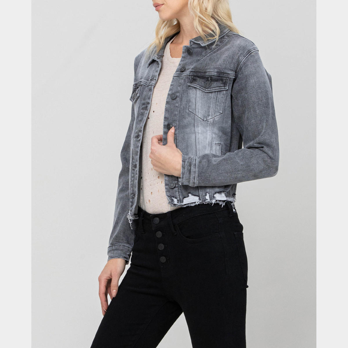 Morning Tea - Stretch Classic Fit Denim Jacket - Dash Outfitters