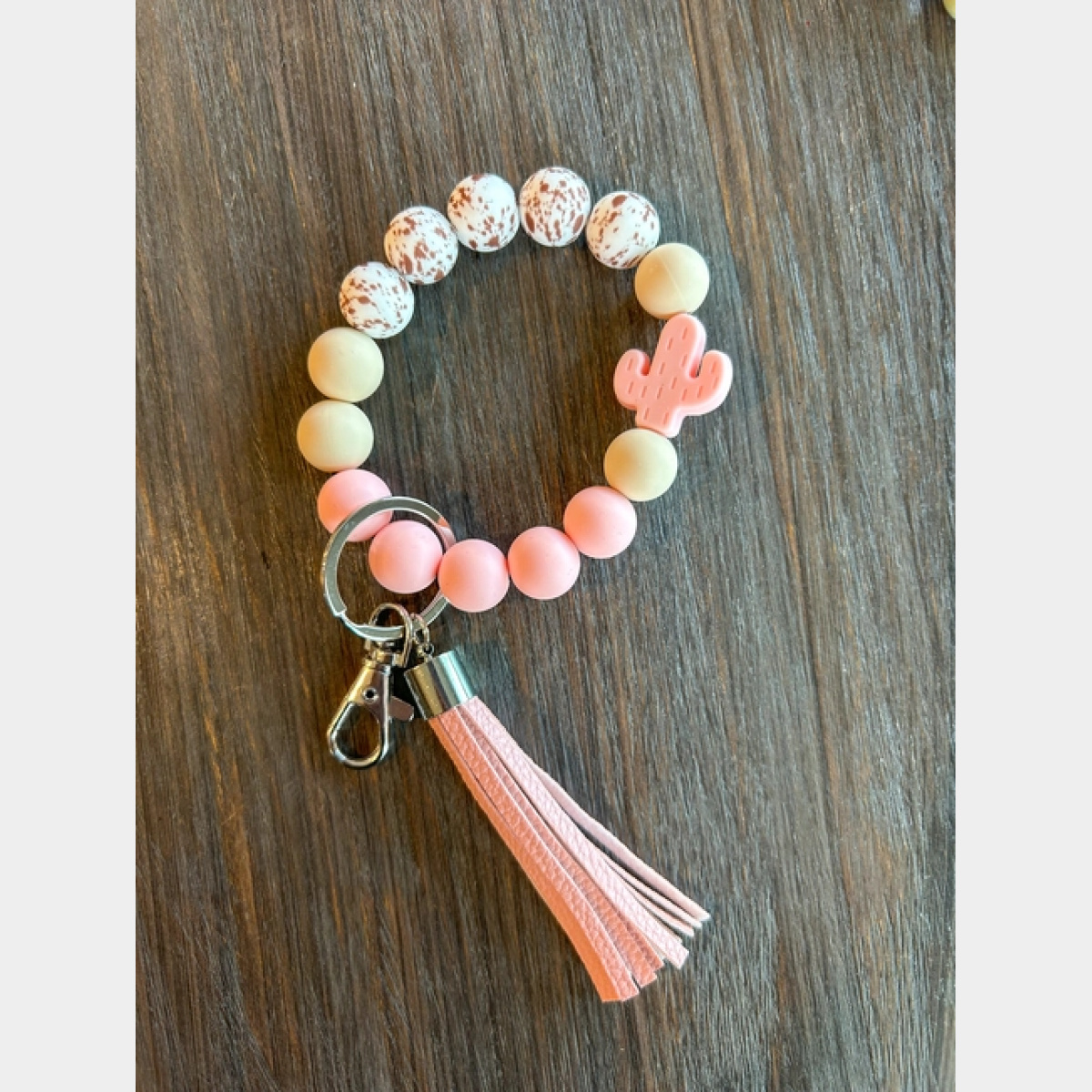 Pink Cactus Western Keychain - Dash Outfitters