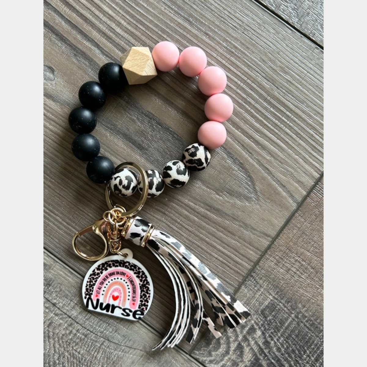 Pink Nurse Wristlet Keychain - Dash Outfitters