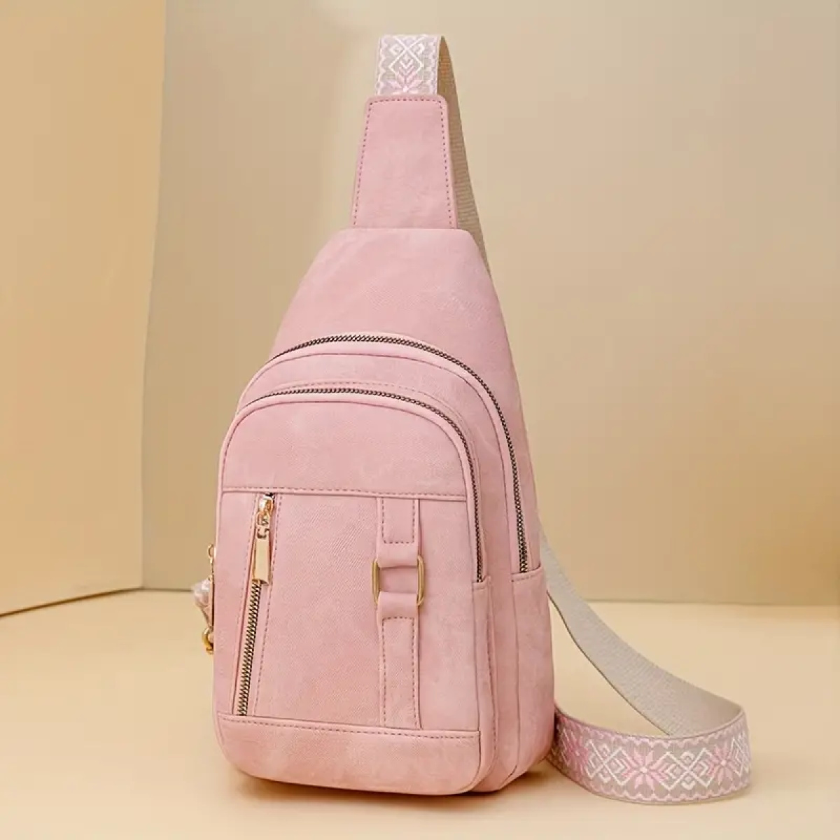 Pink Vintage Inspired Crossbody