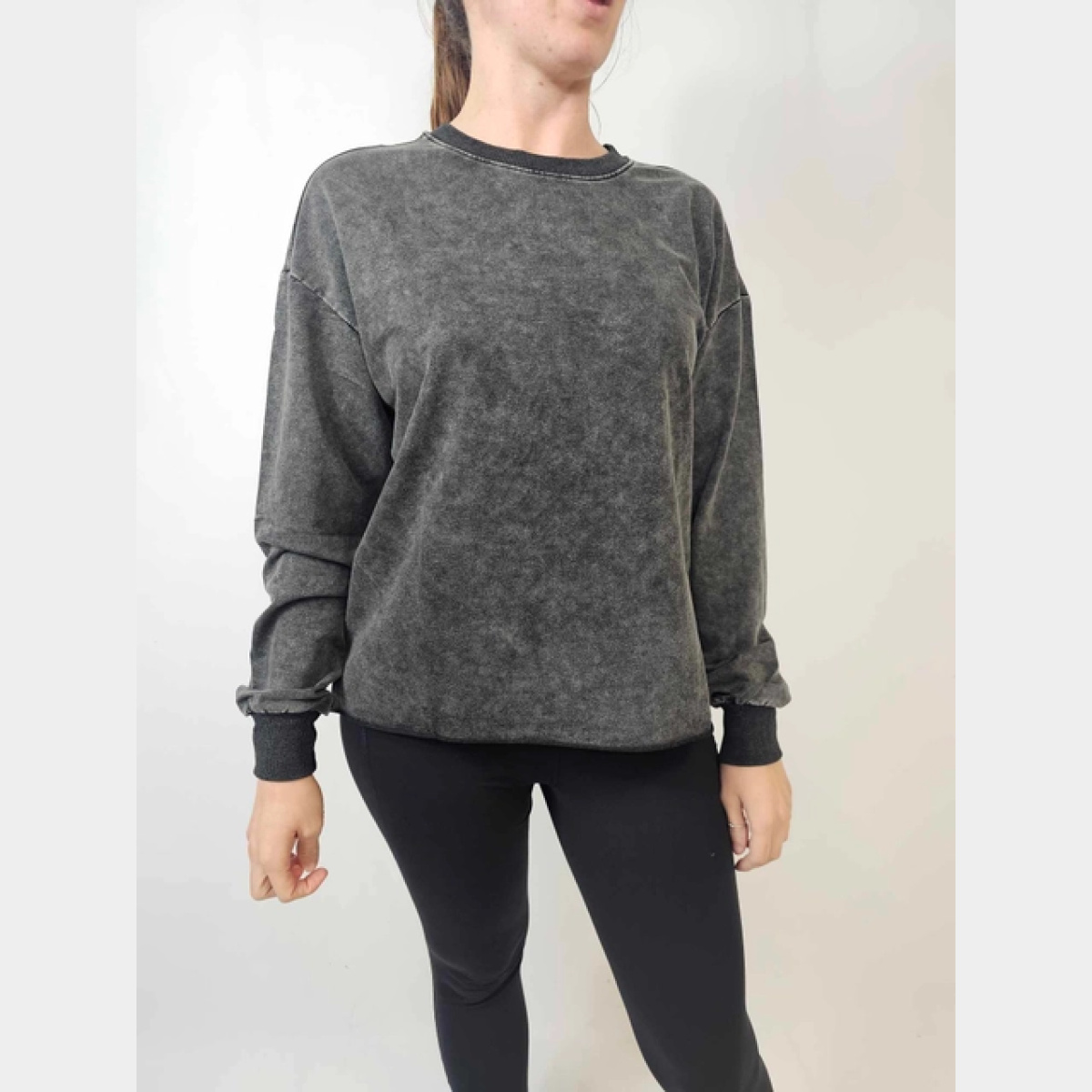 Charcoal Cowgirl Ls Sweatshirt