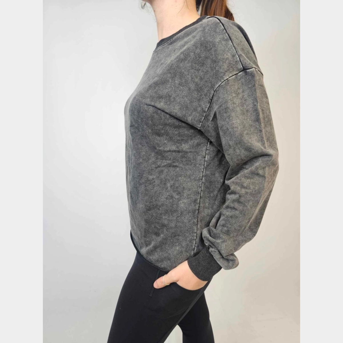 Charcoal Cowgirl Ls Sweatshirt