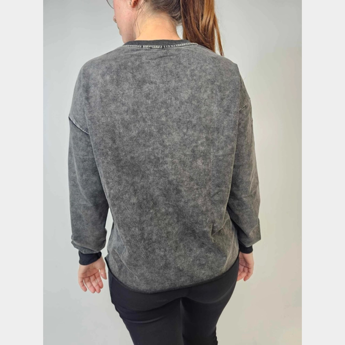 Charcoal Cowgirl Ls Sweatshirt