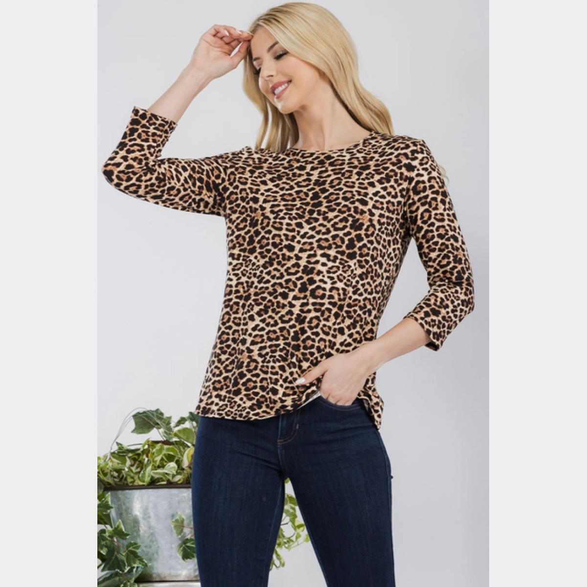 Leopard Print Layering Top