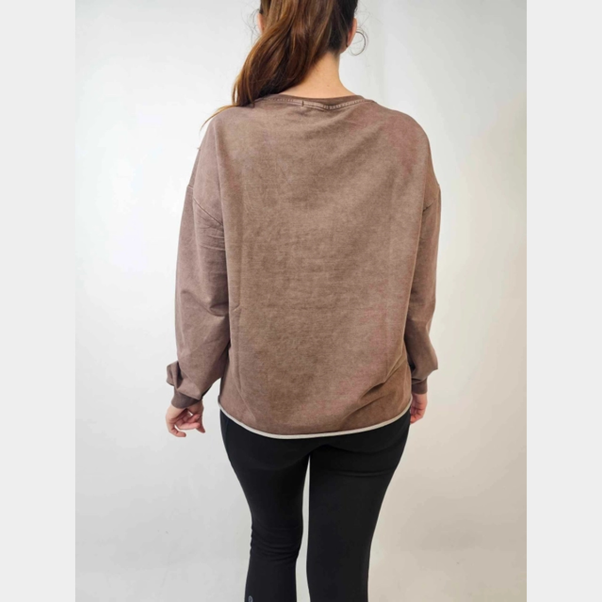 Rust Brown Long Sleeve Sweatshirt